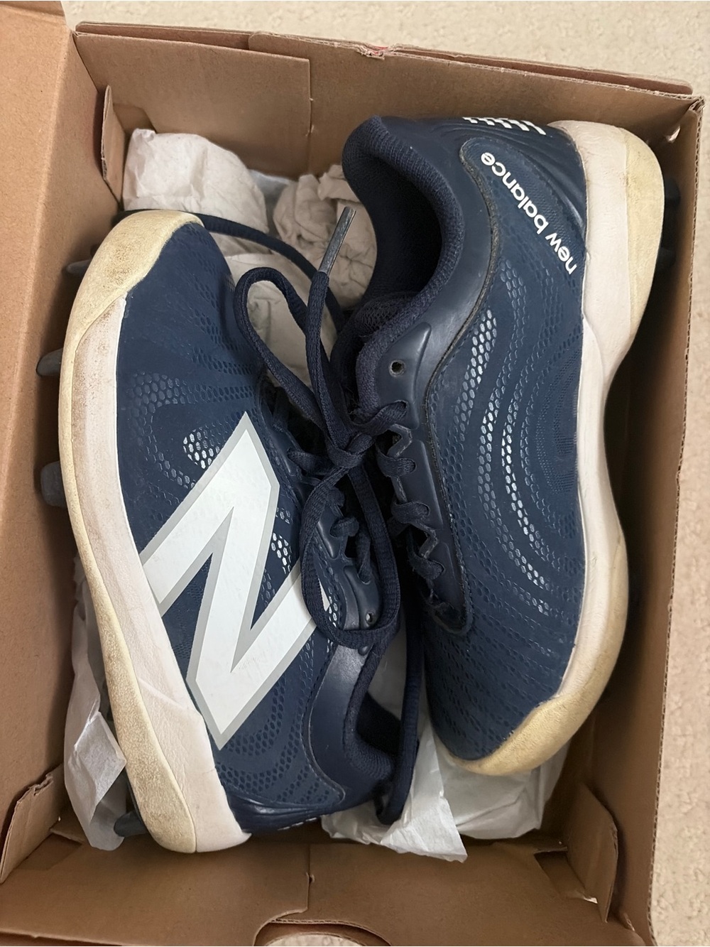 New Balance Navy Baseball Cleats
